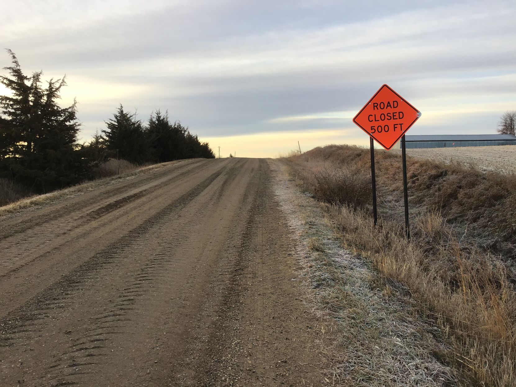 Road closed